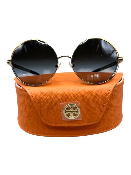 Tory Burch TY6085 Gold-Tone Frame, Oversized Round Sunglasses main image 9